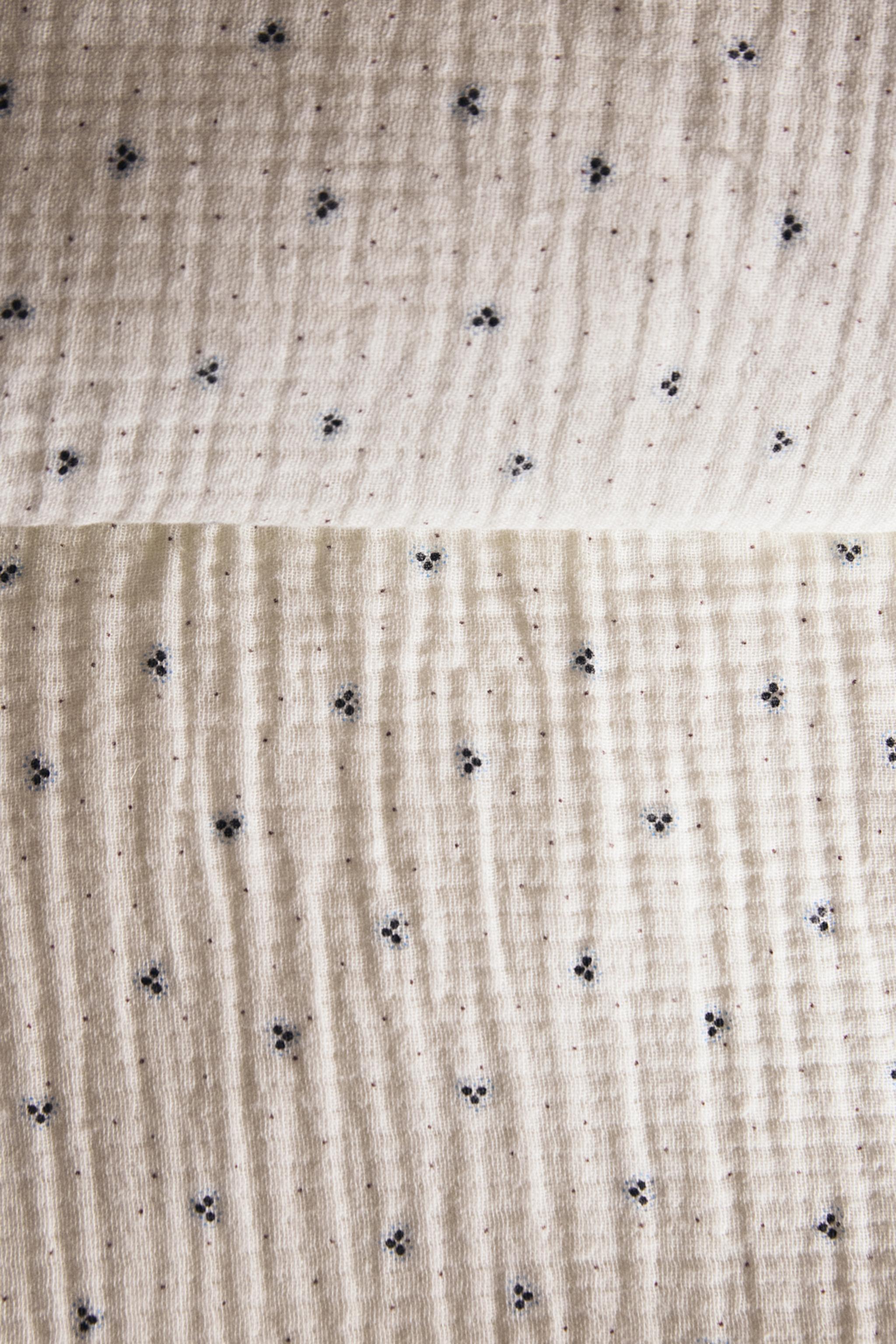 KIDS' COTTON DUVET COVER WITH DOTS